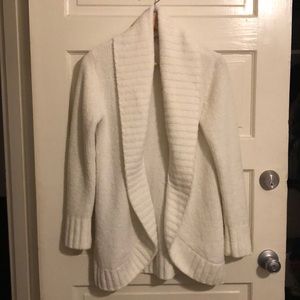 White cardigan